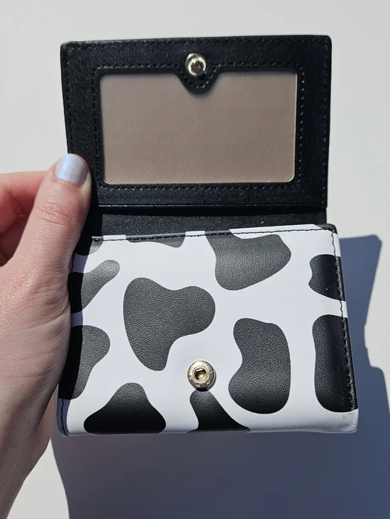 Milk Black & White Cow Print Trifold Wallet - Picture 5 of 8